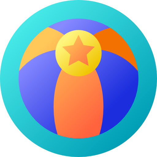 Мяч Flat Circular Gradient иконка