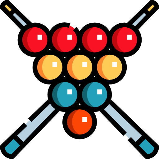 Snooker Detailed Straight Lineal color icon