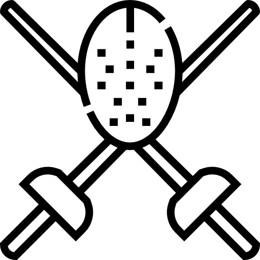 펜싱 Detailed Straight Lineal icon