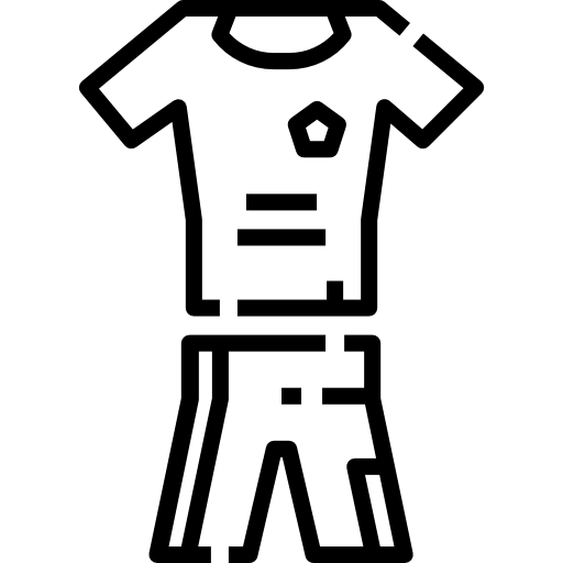 fußballleibchen Detailed Straight Lineal icon