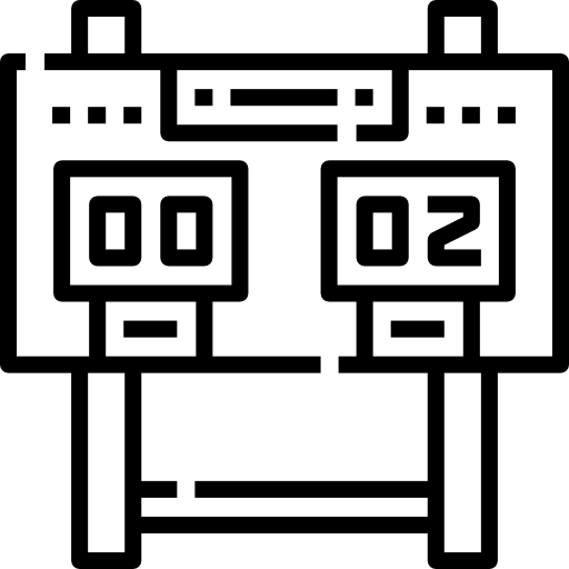 スコアボード Detailed Straight Lineal icon