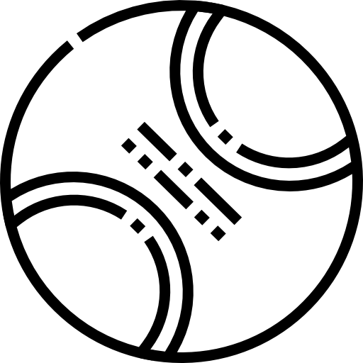 pelota de tenis Detailed Straight Lineal icono
