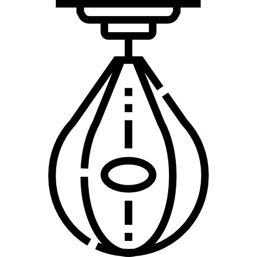 sacco da boxe Detailed Straight Lineal icona