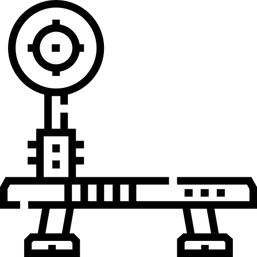 벤치 Detailed Straight Lineal icon