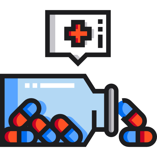 medycyna Detailed Straight Lineal color ikona