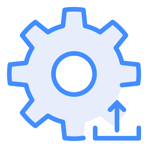 톱니바퀴 Generic Blue icon