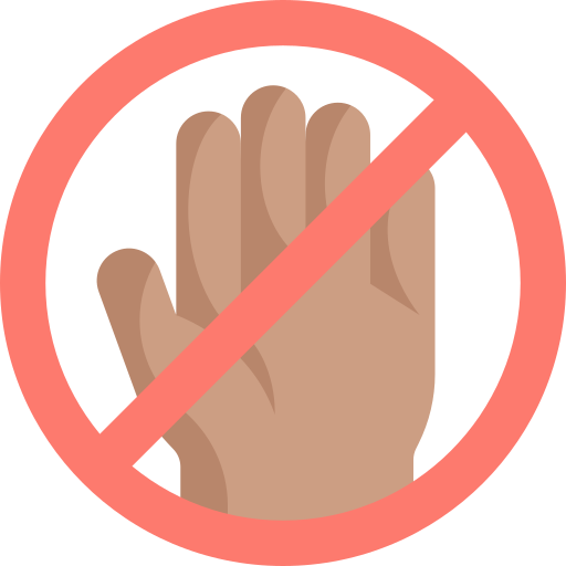 No racism Kawaii Flat icon