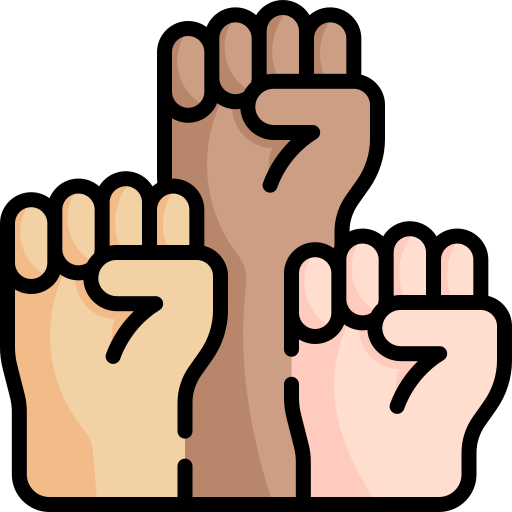 levantar la mano Kawaii Lineal color icono