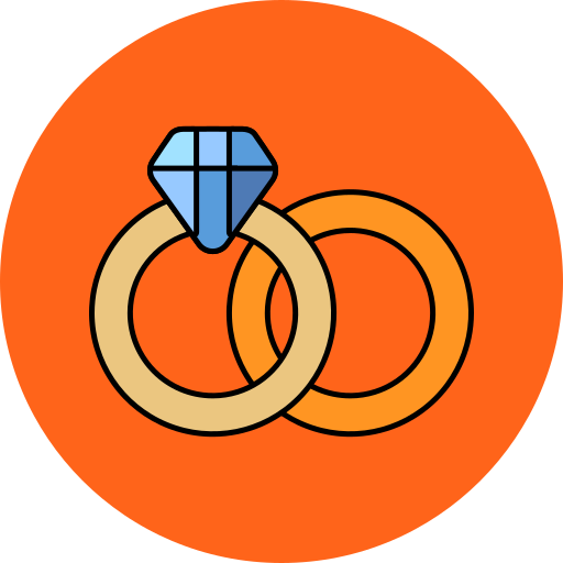 Обручальное кольцо Generic color lineal-color иконка