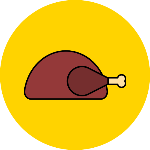 Chicken Generic color lineal-color icon