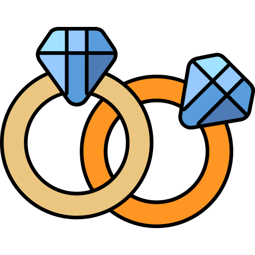 anel de noivado Generic color lineal-color Ícone