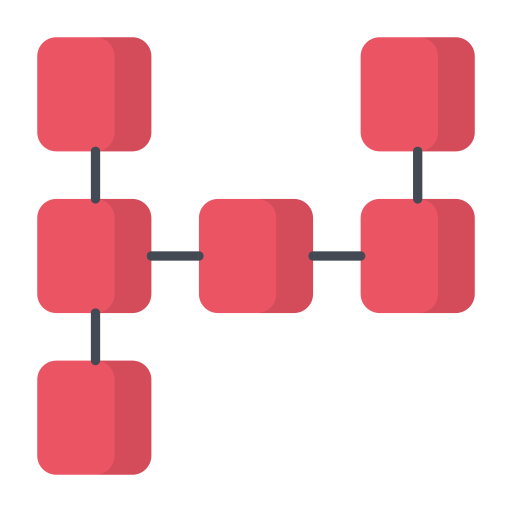 diagramma di flusso Generic color fill icona