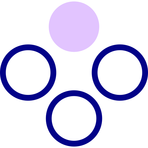circulos Detailed Mixed Lineal color icono