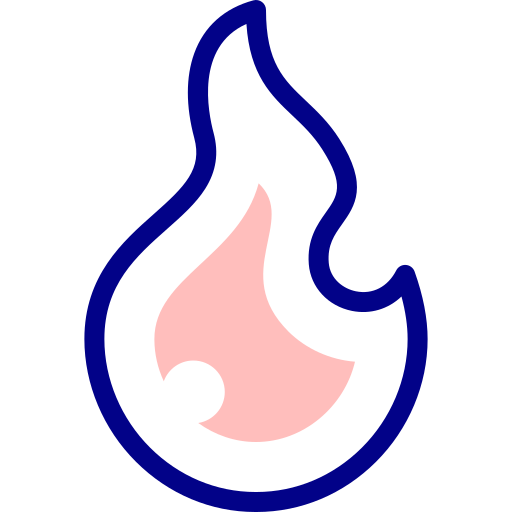 Fire Detailed Mixed Lineal color icon