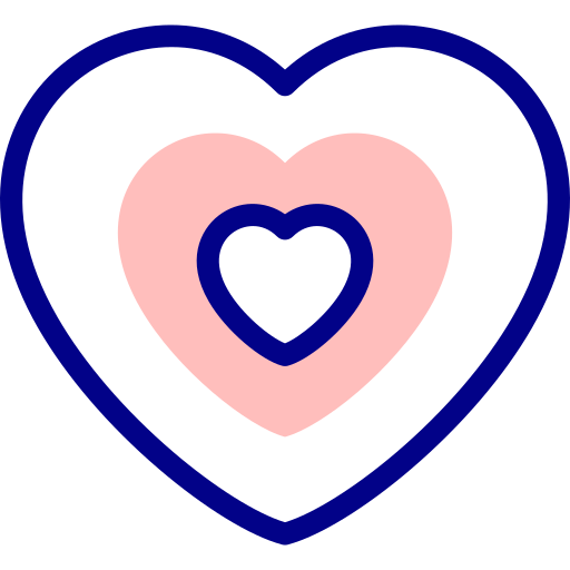 心臓 Detailed Mixed Lineal color icon