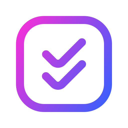 Done Generic gradient outline icon