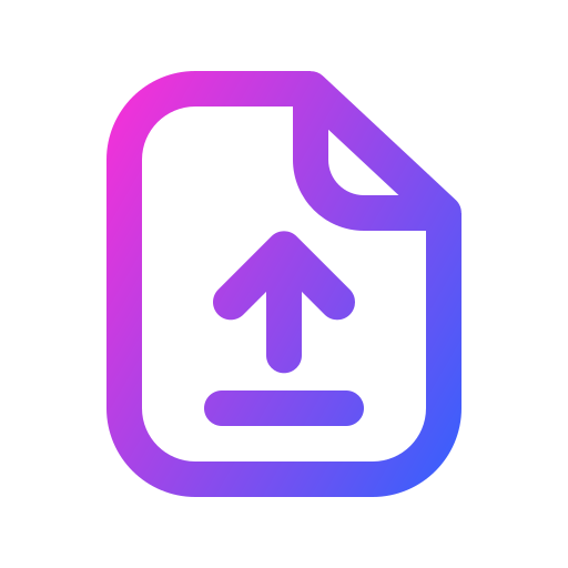 uploaden Generic gradient outline icoon