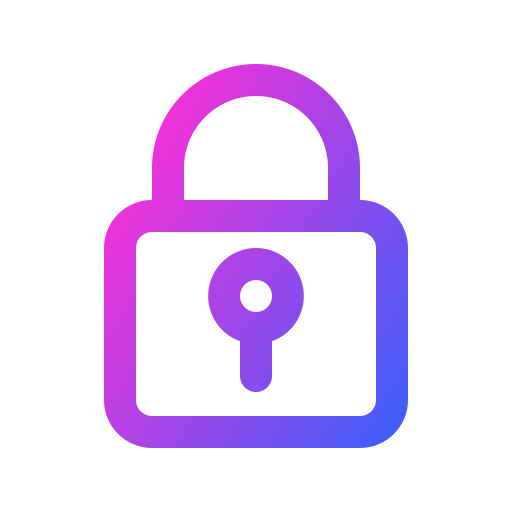 Lock Generic gradient outline icon