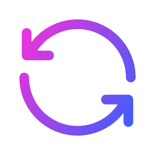 Restart Generic gradient outline icon