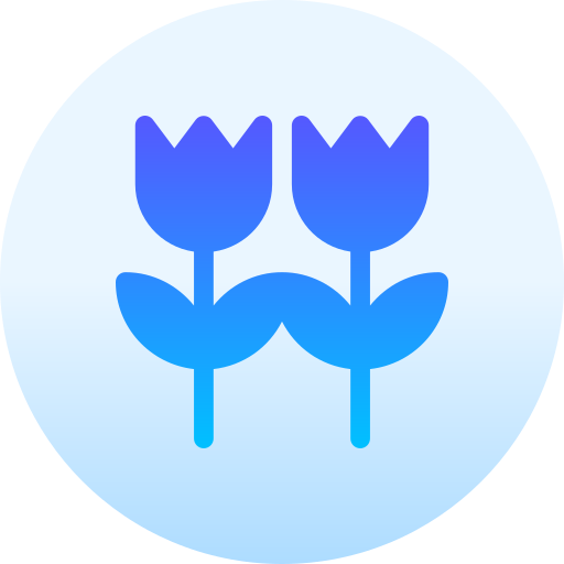tulipany Basic Gradient Circular ikona