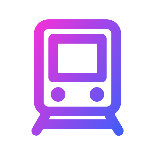 trein Generic gradient outline icoon