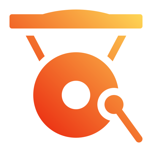 Gong Generic Flat Gradient icon