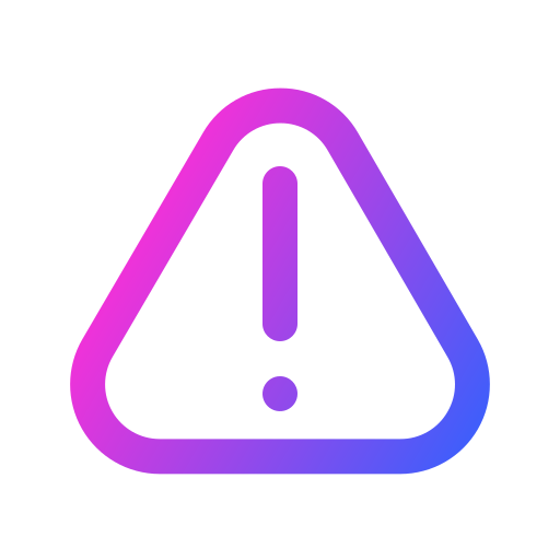 Warning Generic gradient outline icon