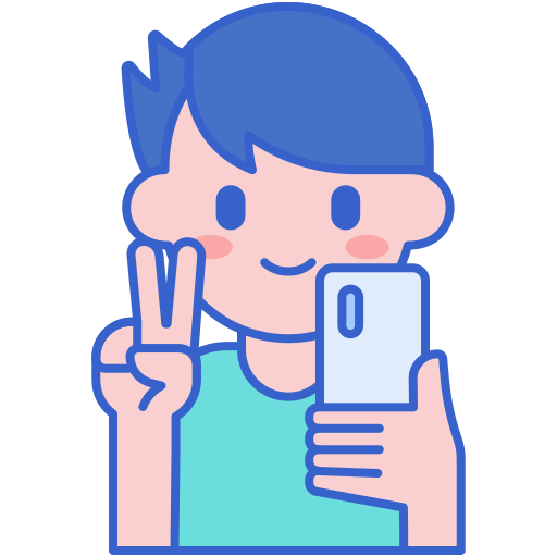 selfie Generic color lineal-color icoon