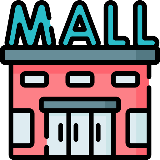 centro comercial Special Lineal color icono