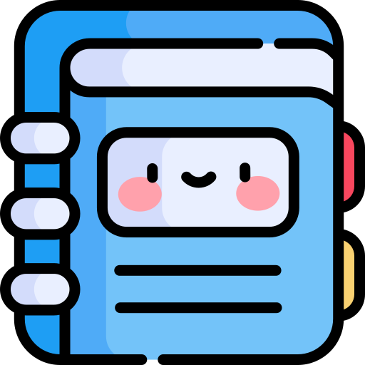 Diary Kawaii Lineal color icon