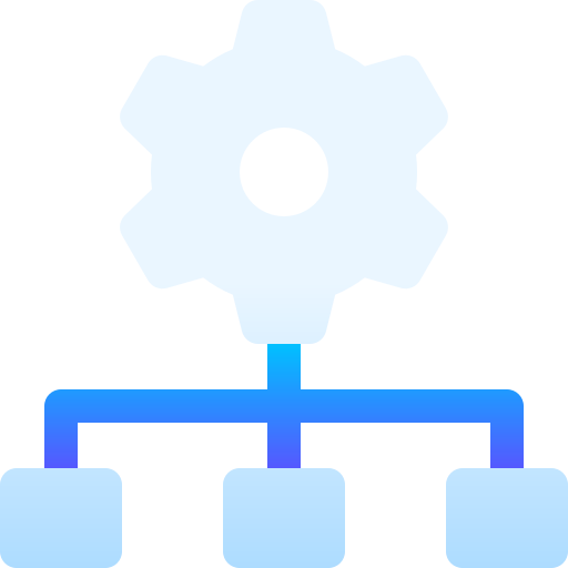 estrutura hierárquica Basic Gradient Gradient Ícone