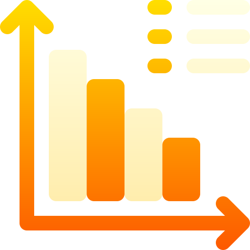 グラフ Basic Gradient Gradient icon