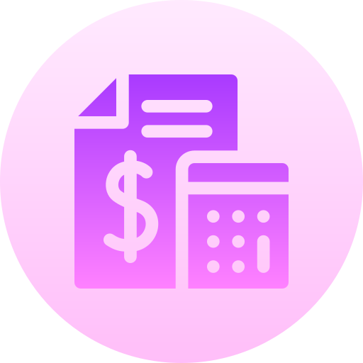 Expenses Basic Gradient Circular icon