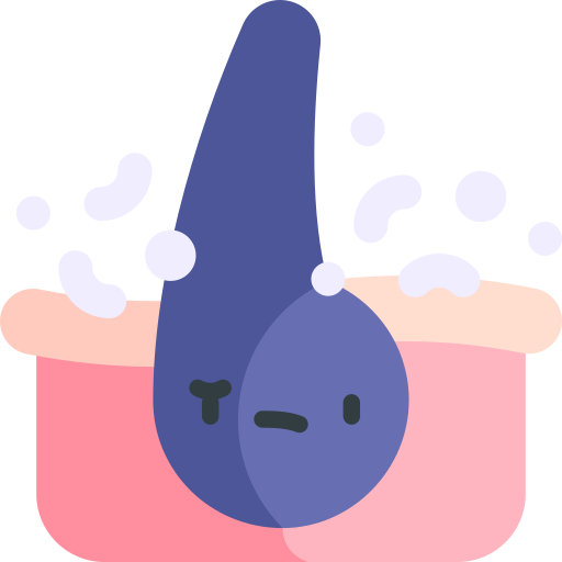 Dandruff Kawaii Flat icon