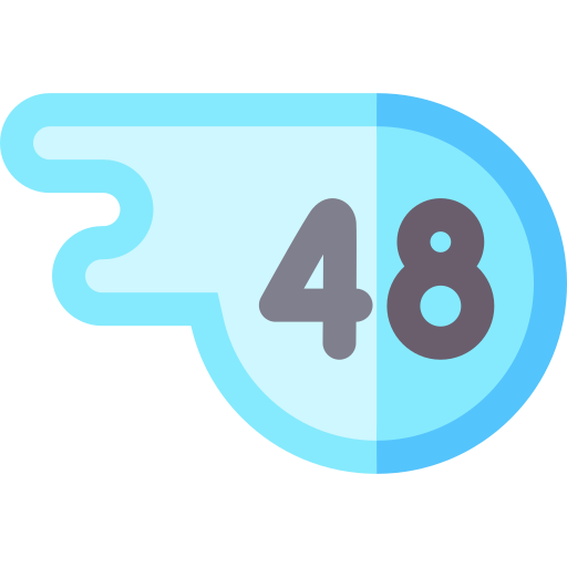 48h Basic Rounded Flat icono