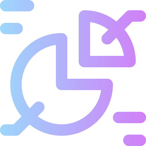 cirkeldiagram Super Basic Rounded Gradient icoon