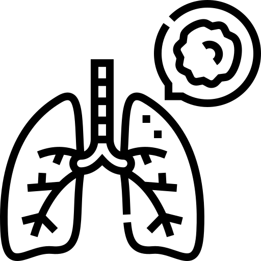 poumons Detailed Straight Lineal Icône