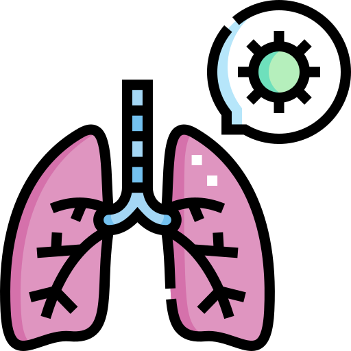 płuca Detailed Straight Lineal color ikona