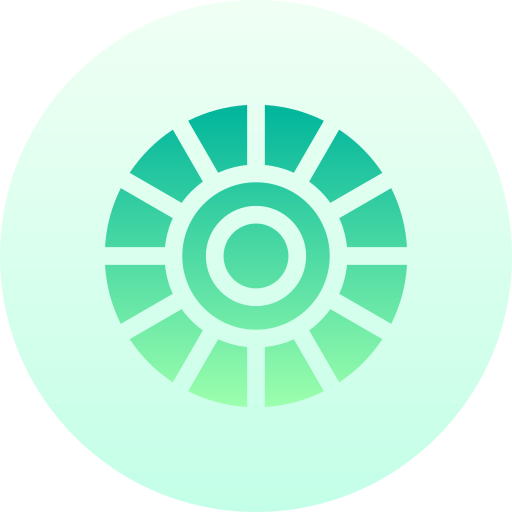 círculo de color Basic Gradient Circular icono