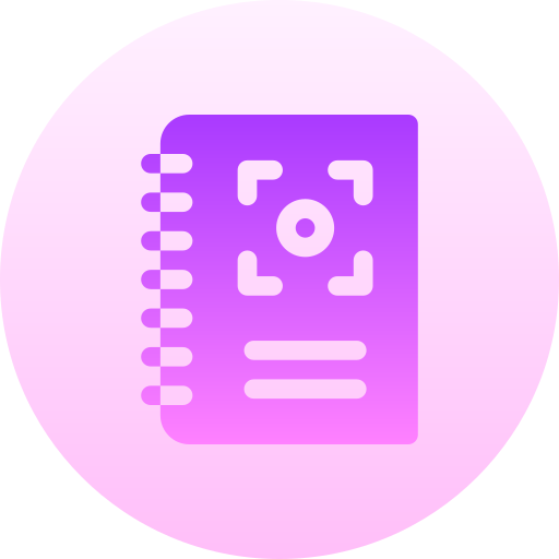 Notebook Basic Gradient Circular icon