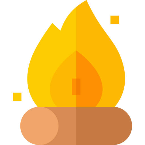 Огонь Basic Straight Flat иконка