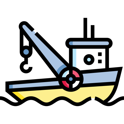Лодка Detailed Straight Lineal color иконка