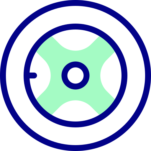 바퀴 Detailed Mixed Lineal color icon