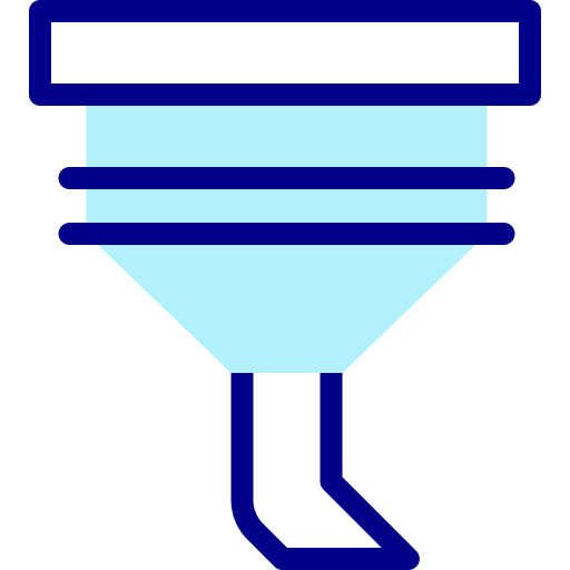 Funnel Detailed Mixed Lineal color icon
