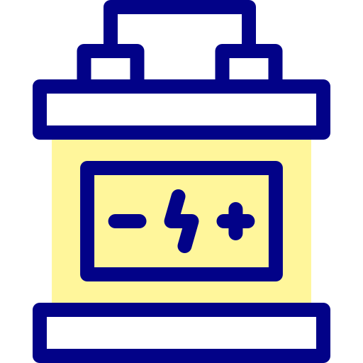 batterie Detailed Mixed Lineal color Icône