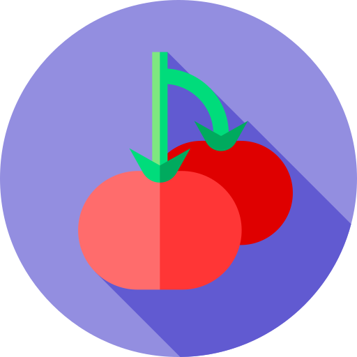 Tomatoes Flat Circular Flat icon