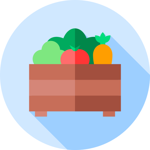 Овощи Flat Circular Flat иконка