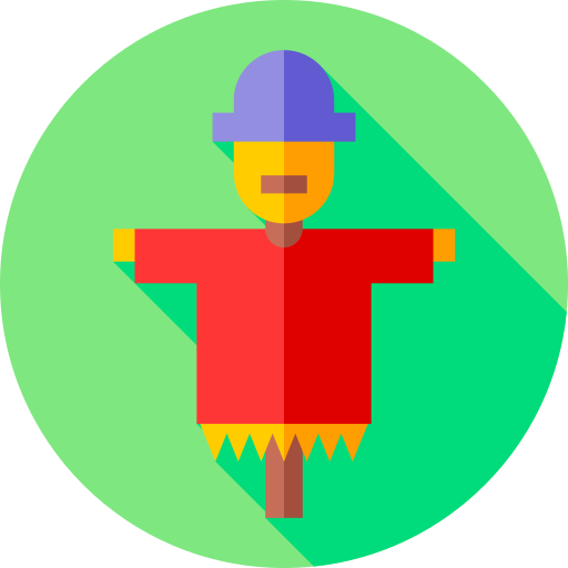 Scarecrow Flat Circular Flat icon