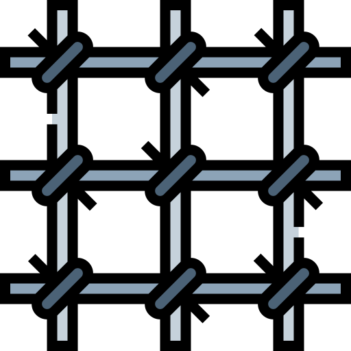 alambre de espino Detailed Straight Lineal color icono