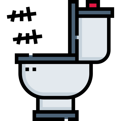 toilet Detailed Straight Lineal color icoon